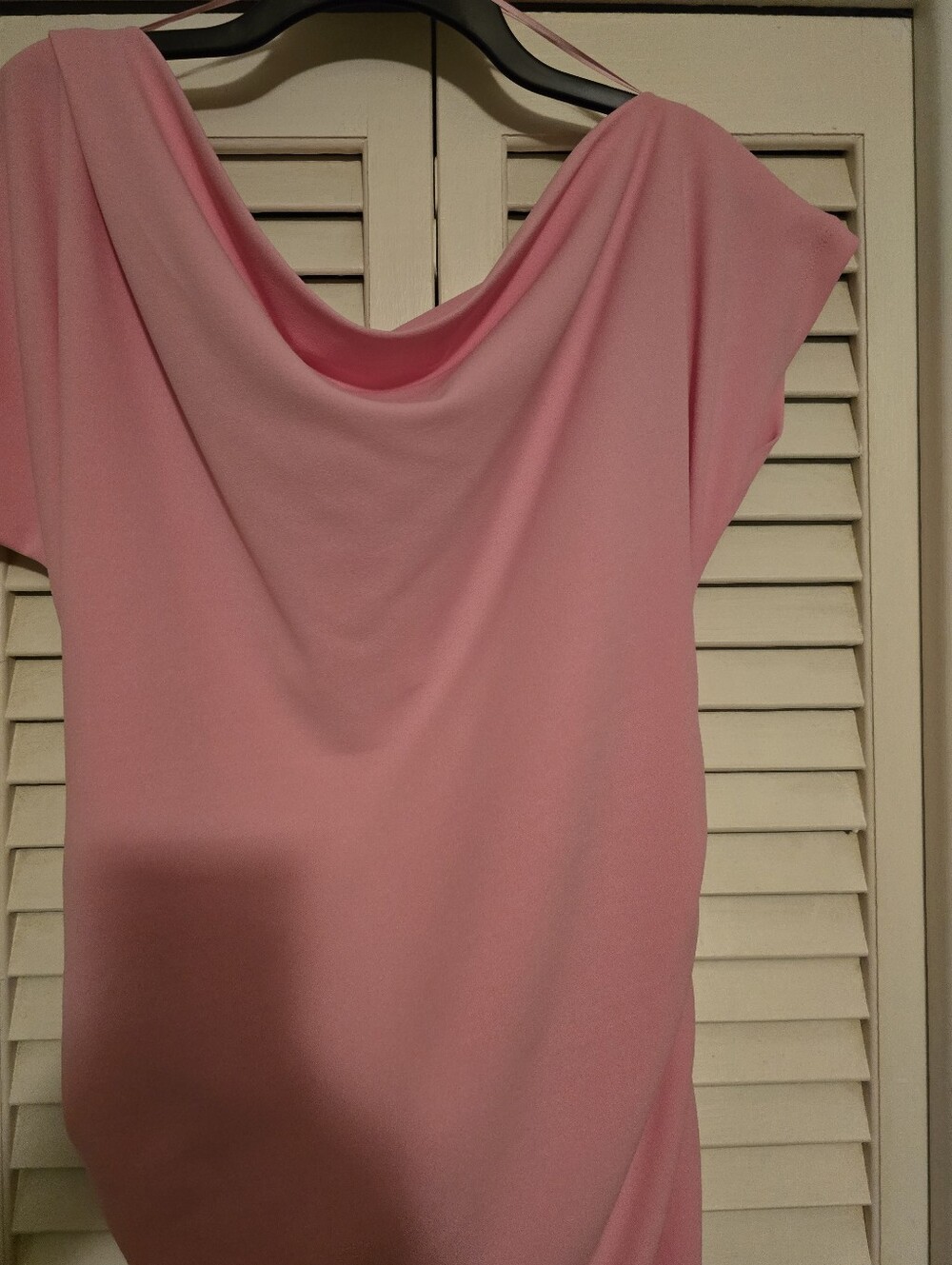 Gibson Latimer Soft Pink Cowl-Neck Midi Dress - Picture 3 of 3